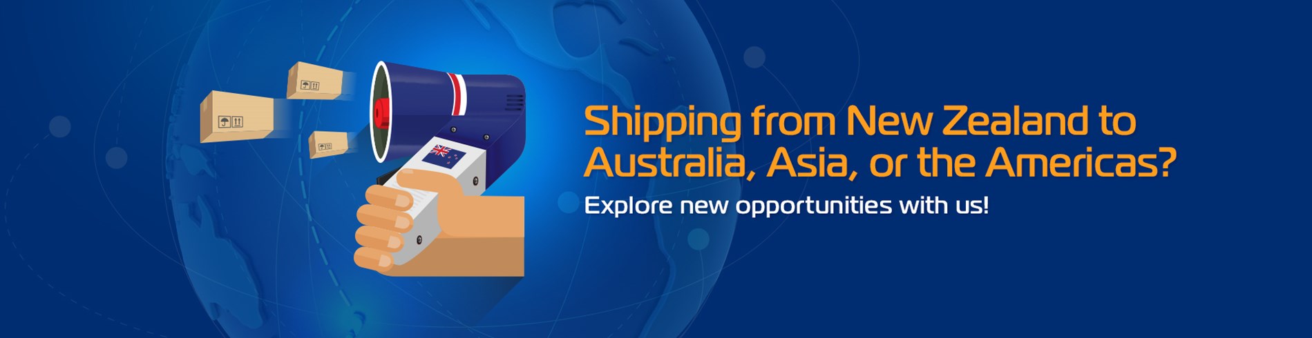 Shipping from New Zealand to Australia, Asia or the Americas?